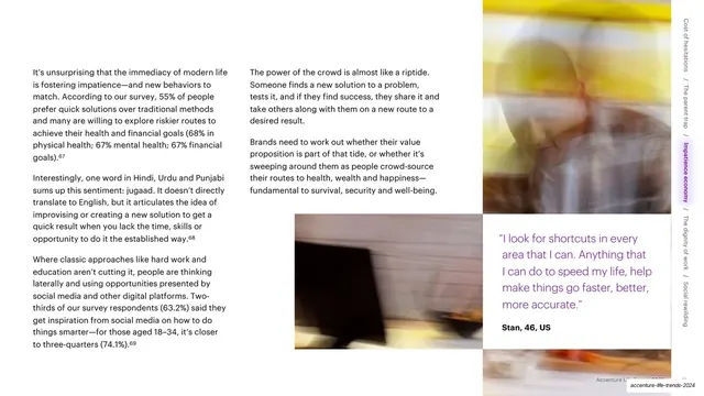 Impatience drives jugaad text-dense with pull-quote, editorial, minimal, light