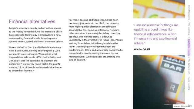 Financial alternatives two-column with stacked photos and quote