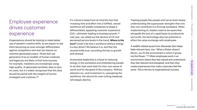 Employee experience drives customer experience slide