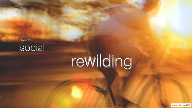 Trend 5 social rewilding full-bleed cover, photographic, editorial, warm