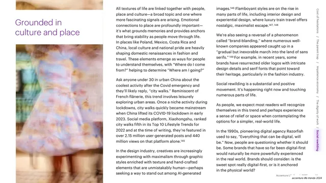 Grounded in culture and place text slide, editorial, minimal, light