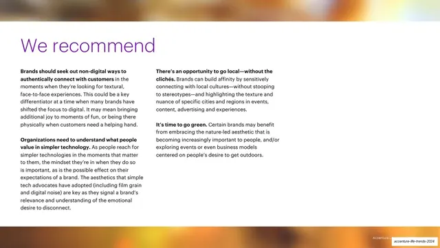 We recommend two-column recommendations slide, editorial, minimal, light