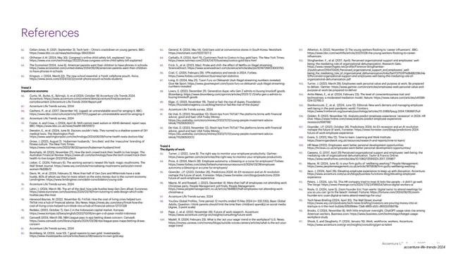 References bibliography page (three-column), editorial, minimal, light