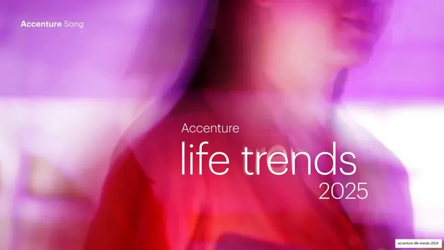 Accenture Life Trends 2025 Report, editorial, corporate-clean, light