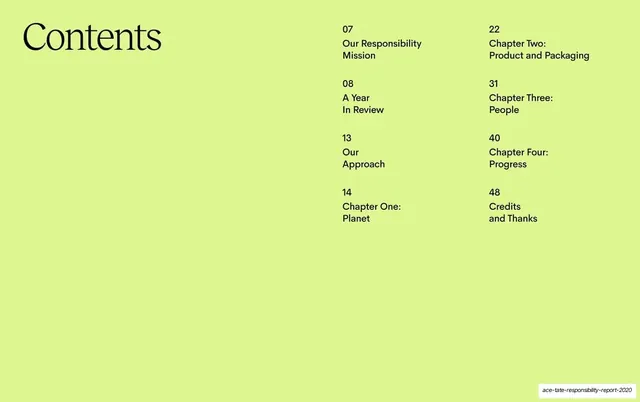 Contents page