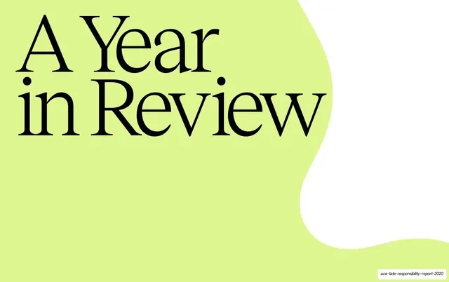 A Year in Review chapter opener, editorial, minimal, light