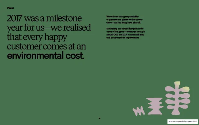 Environmental cost milestone statement