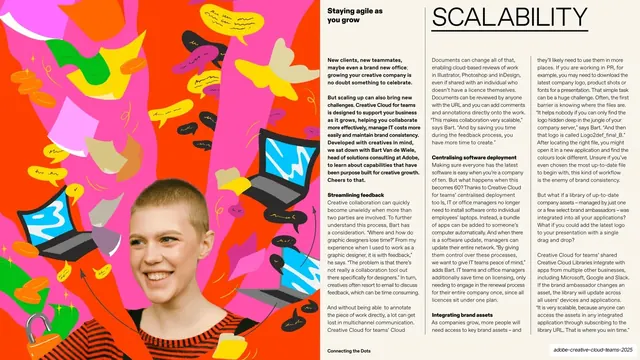 Scalability editorial spread