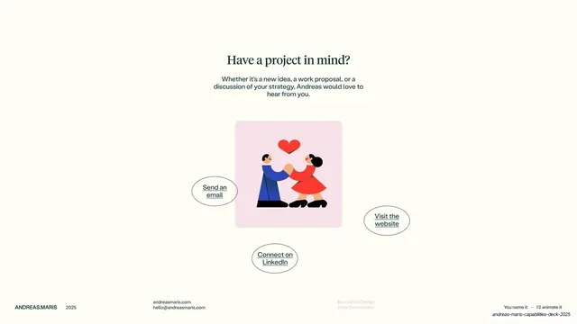 Contact call to action, editorial, minimal, light