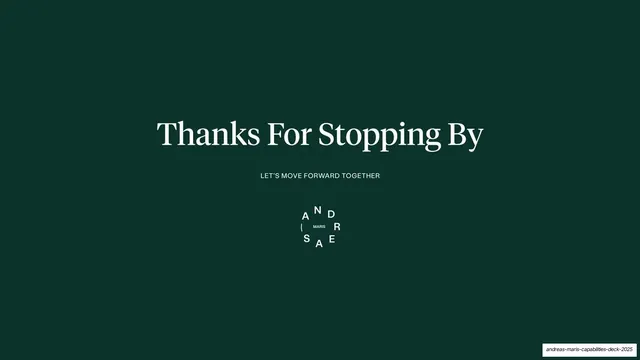 Thanks for stopping by closing