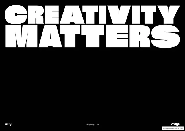 Creativity Matters closing wordmark