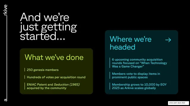 What we've done and where we're headed, traction