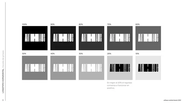 Horizontal logotype grayscale scale