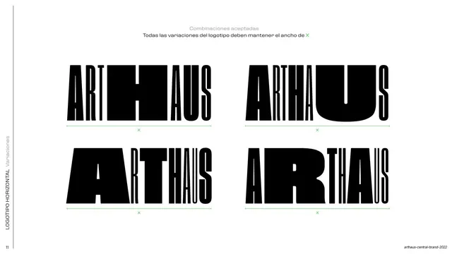 Horizontal logotype accepted variations