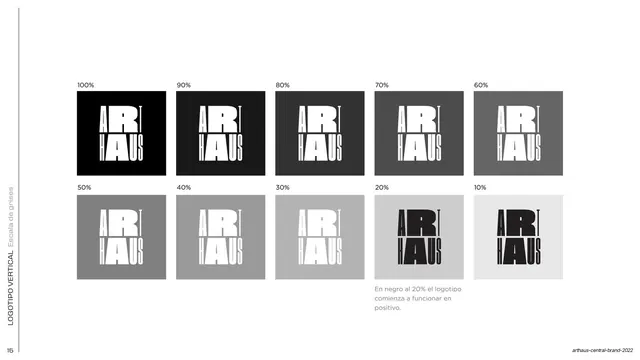 Vertical logotype grayscale scale