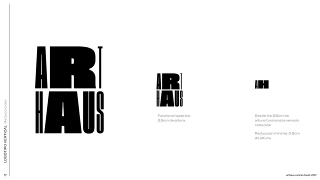Vertical logotype reductions