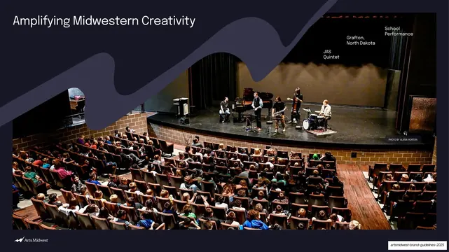 Amplifying Midwestern Creativity positioning slide