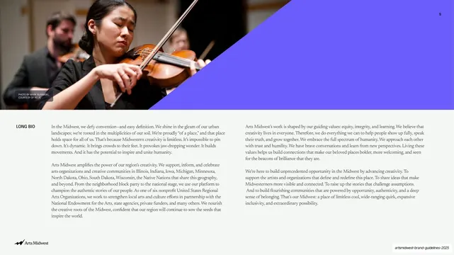 Long Bio slide with violinist photo