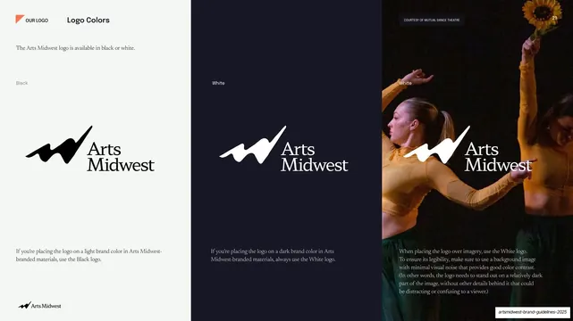 Logo colors, black and white usage