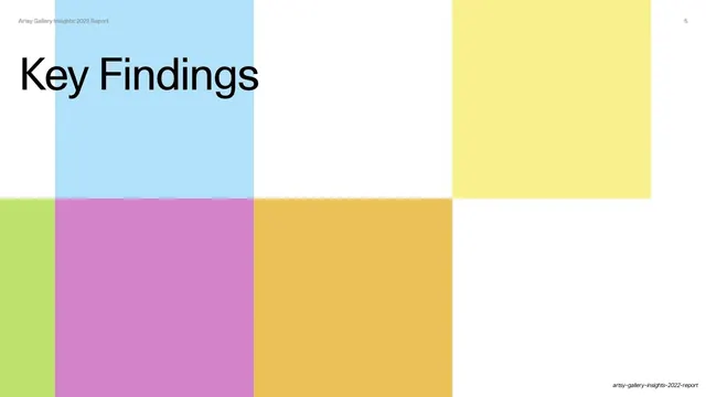 Key Findings section divider, editorial, swiss, light