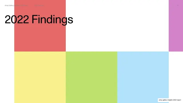 2022 Findings section divider, editorial, swiss, light