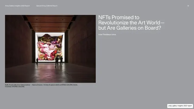 NFTs Promised to Revolutionize the Art World editorial opener