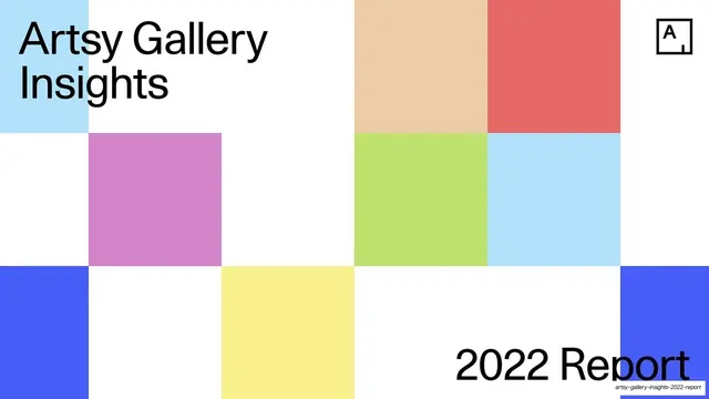 Artsy Gallery Insights 2022 Report, editorial, swiss, light