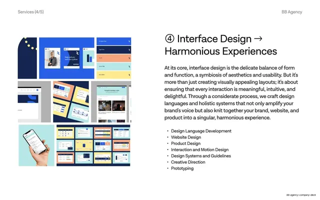 Interface design service, harmonious experiences, minimal, light-mode, light