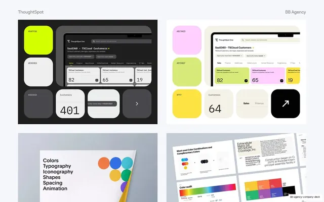 ThoughtSpot color and component explorations