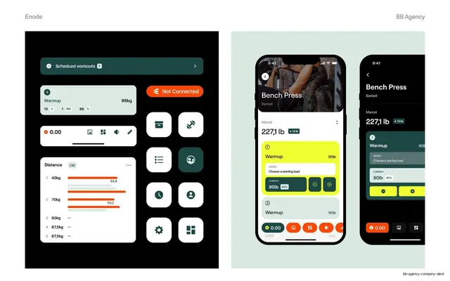 Enode mobile UI components and patterns