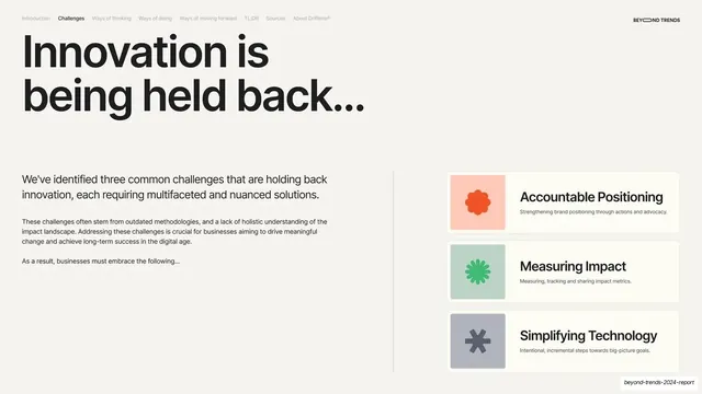 Innovation is being held back