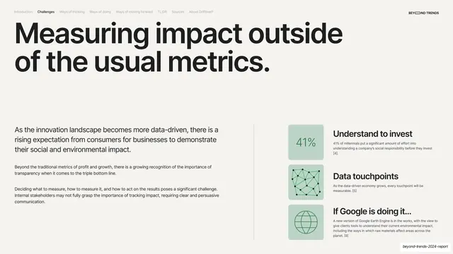 Measuring impact outside usual metrics