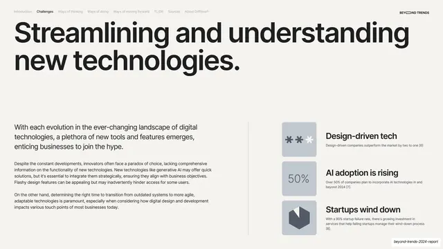 Streamlining new technologies