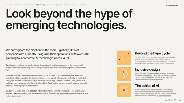 Look beyond the hype of emerging technologies