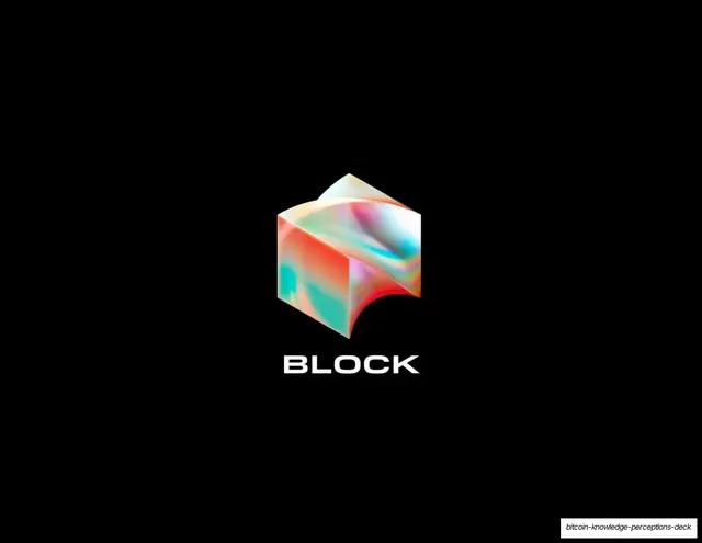 Block closing logo slide, dark-mode, minimal, dark