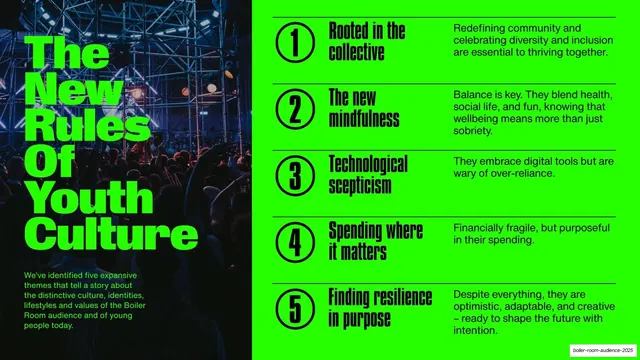 The five new rules agenda