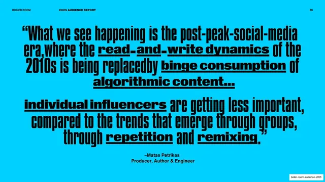 Post-peak social media rotated quote