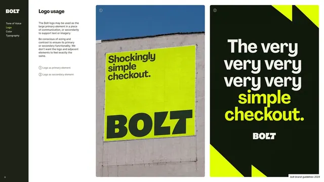 Logo as primary vs secondary element