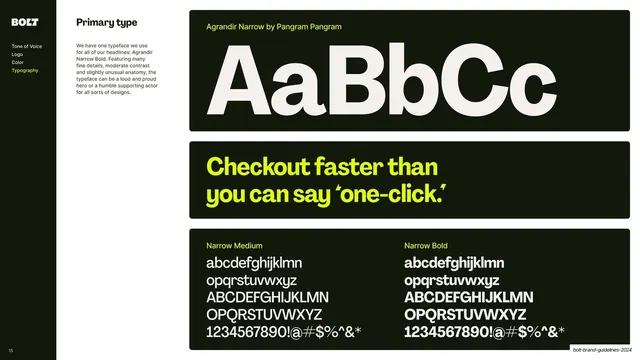 Primary type - Agrandir Narrow