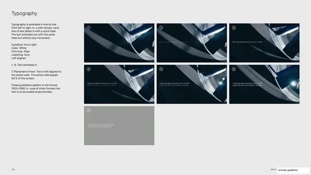 Animated typography spec storyboard