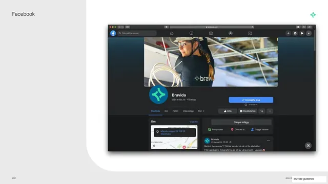 Facebook page mockup (photo cover)