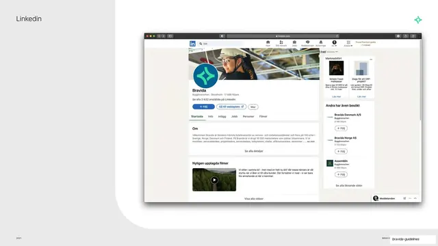 LinkedIn company page example