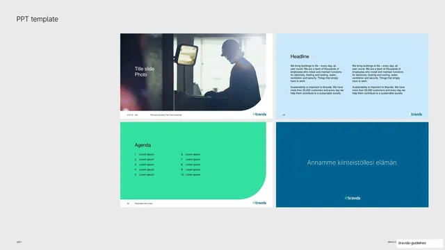 PowerPoint template layouts