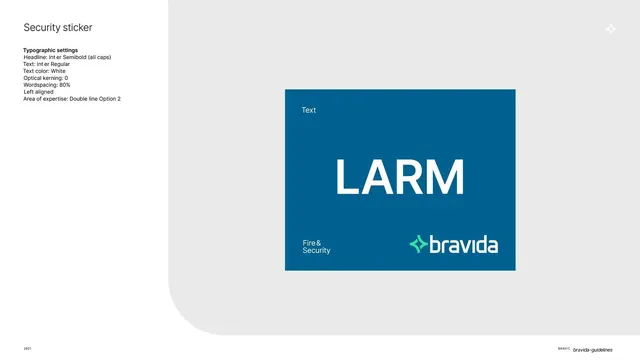Square security sticker (LARM)