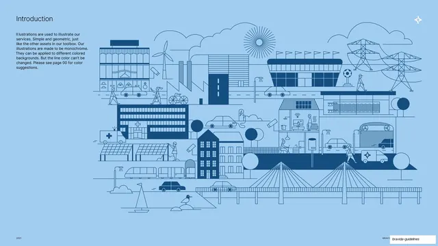 Illustration introduction (line-art cityscape)