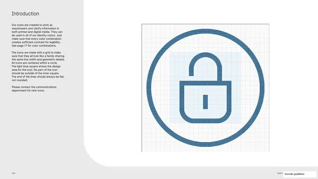 Icon construction grid (padlock)