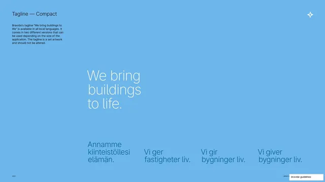 Compact tagline lockup