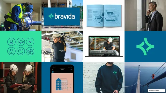 Overview mosaic of brand in use