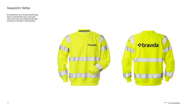 Hi-vis reflex sweatshirt