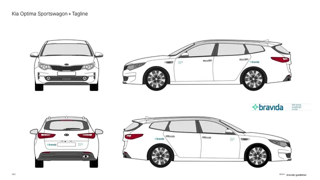 Kia estate livery with tagline